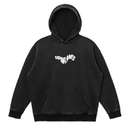 Up In Flames Hoodie Snow Wash (2)