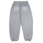 Up In Flames Reverse Stitch Joggers Grey (1)