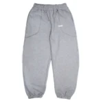 Up In Flames Reverse Stitch Joggers Grey (2)