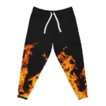 Up In Flames Stitch Joggers Black (3)